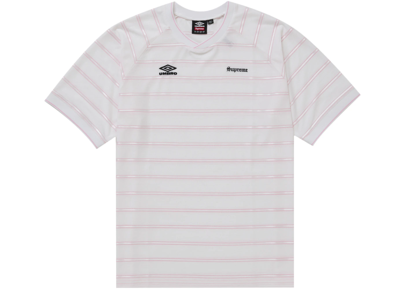 Supreme Umbro Stripe Soccer Jersey White