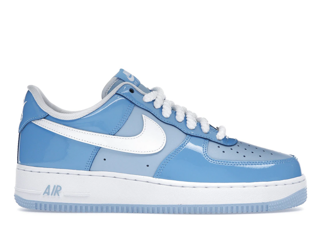 tenisky a boty Nike Air Force 1 Low '07 LV8 Phychic Blue White Patent HV9405-400 ADONIO