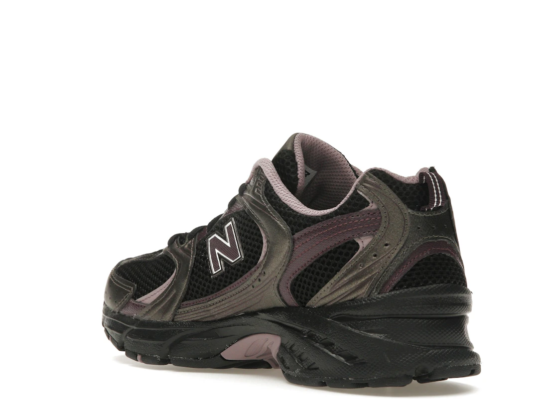 New Balance 530 Black Metallic Plum Brown