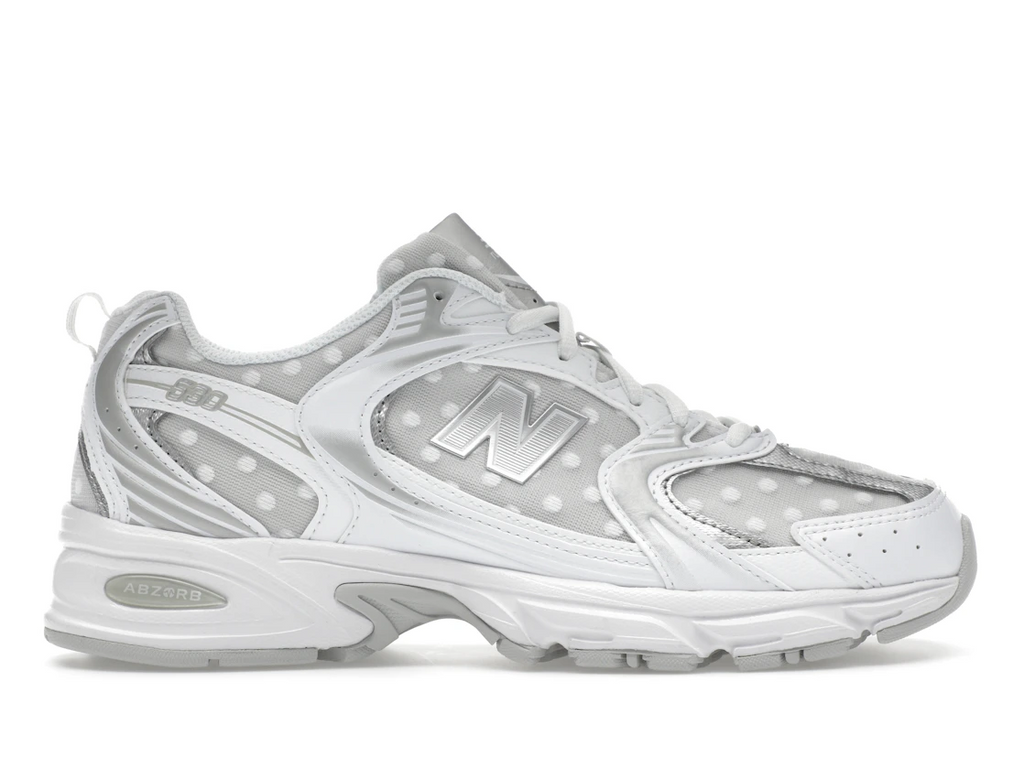 New Balance 530 Silver Metallic Polka Dots