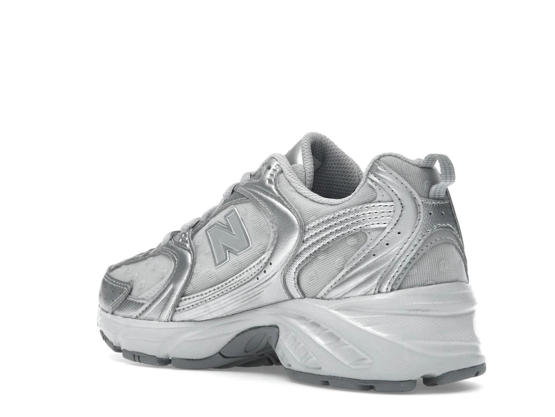 New Balance 530 Silver Metallic Raincloud Polka Dots