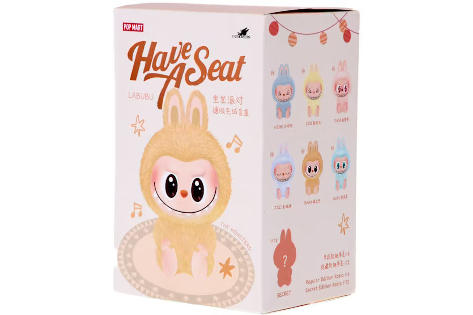 Pop Mart Labubu The Monsters Have a Seat Vinyl Plush Blind Box