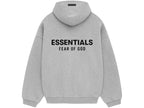 Fear of God Essentials S24 Fleece Hoodie Light Heather Grey