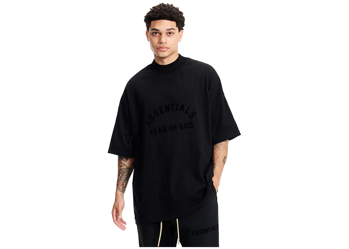Fear of God Essentials Jet Black Tee