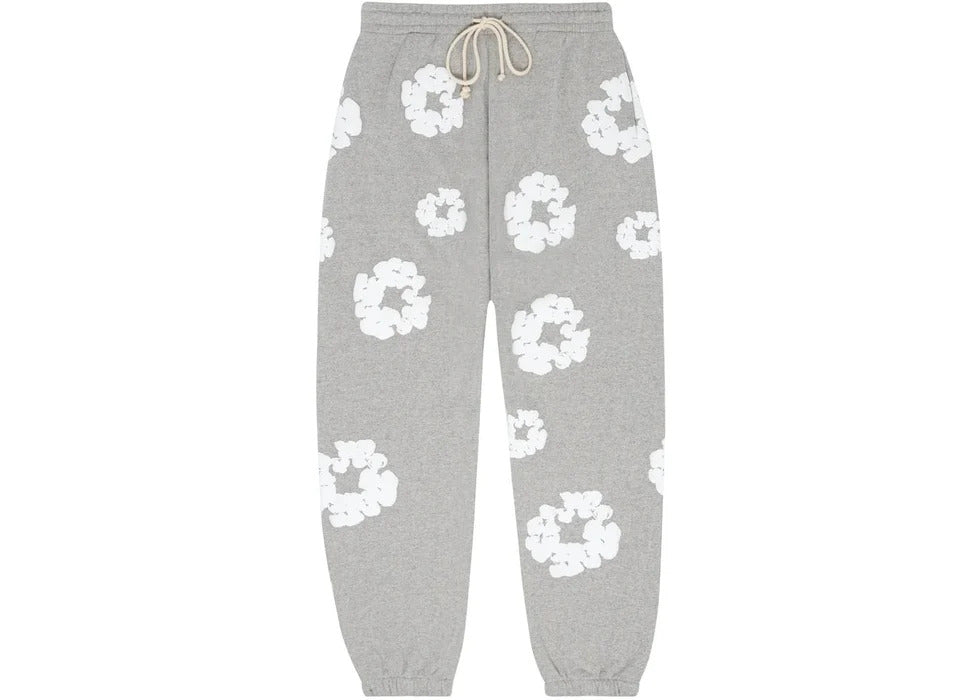 Denim Tears Cotton Wreath Sweatpant Grey/White