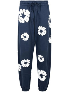 Denim Tears Cotton Wreath Sweatpant Navy/White