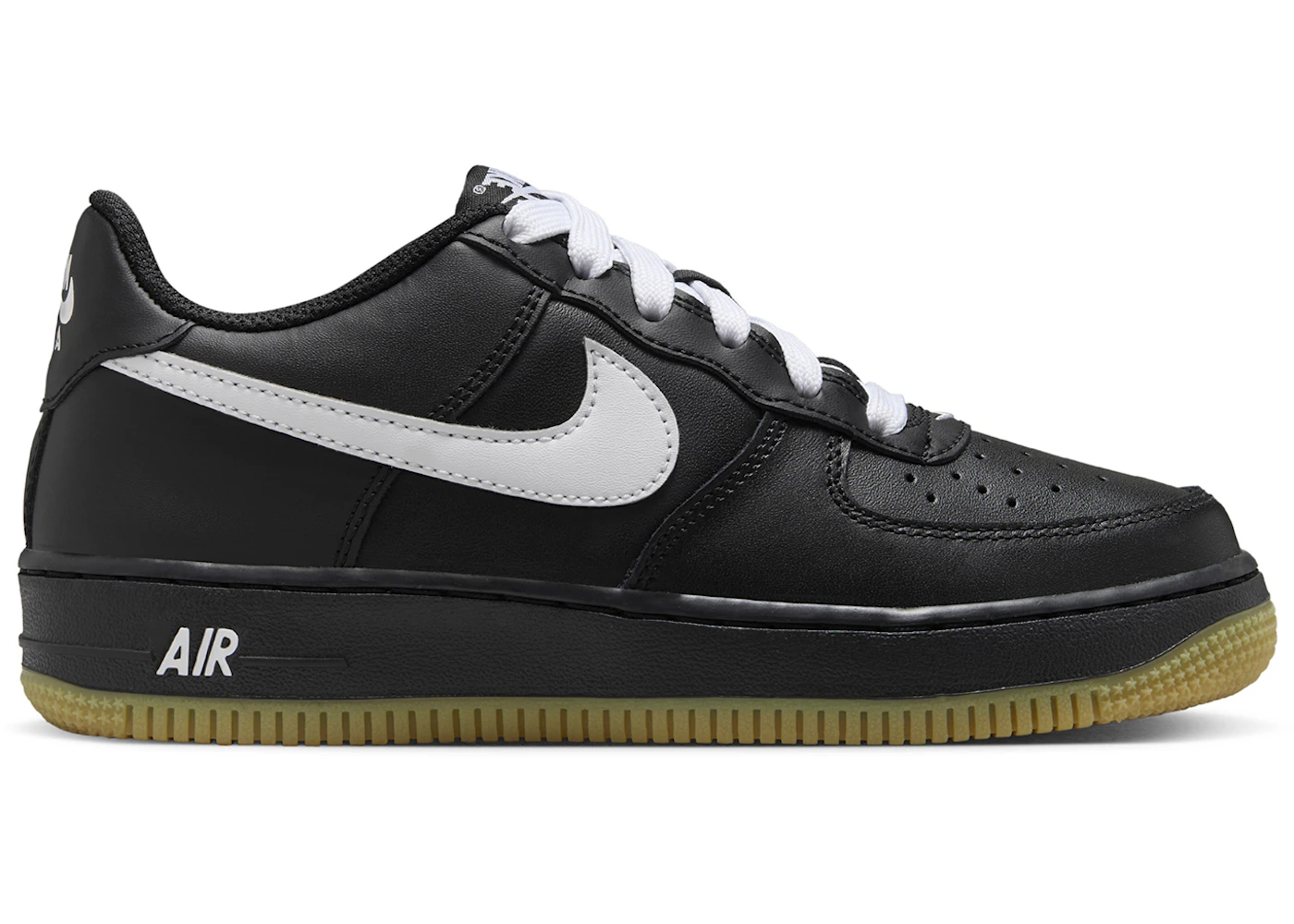 Nike Air Force 1 Low LV8 Black Gum Light Brown White (GS)