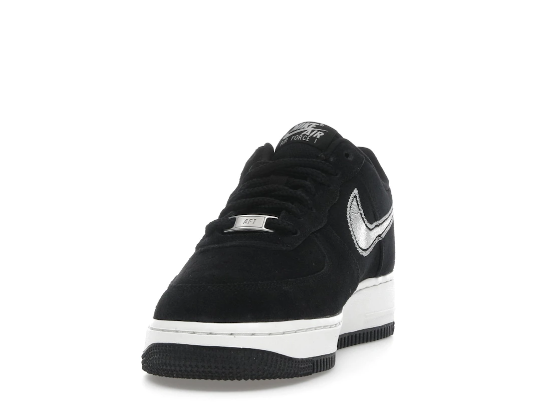 Nike Air Force 1 Low '07 LV8 Black Sail Embroidered Swoosh
