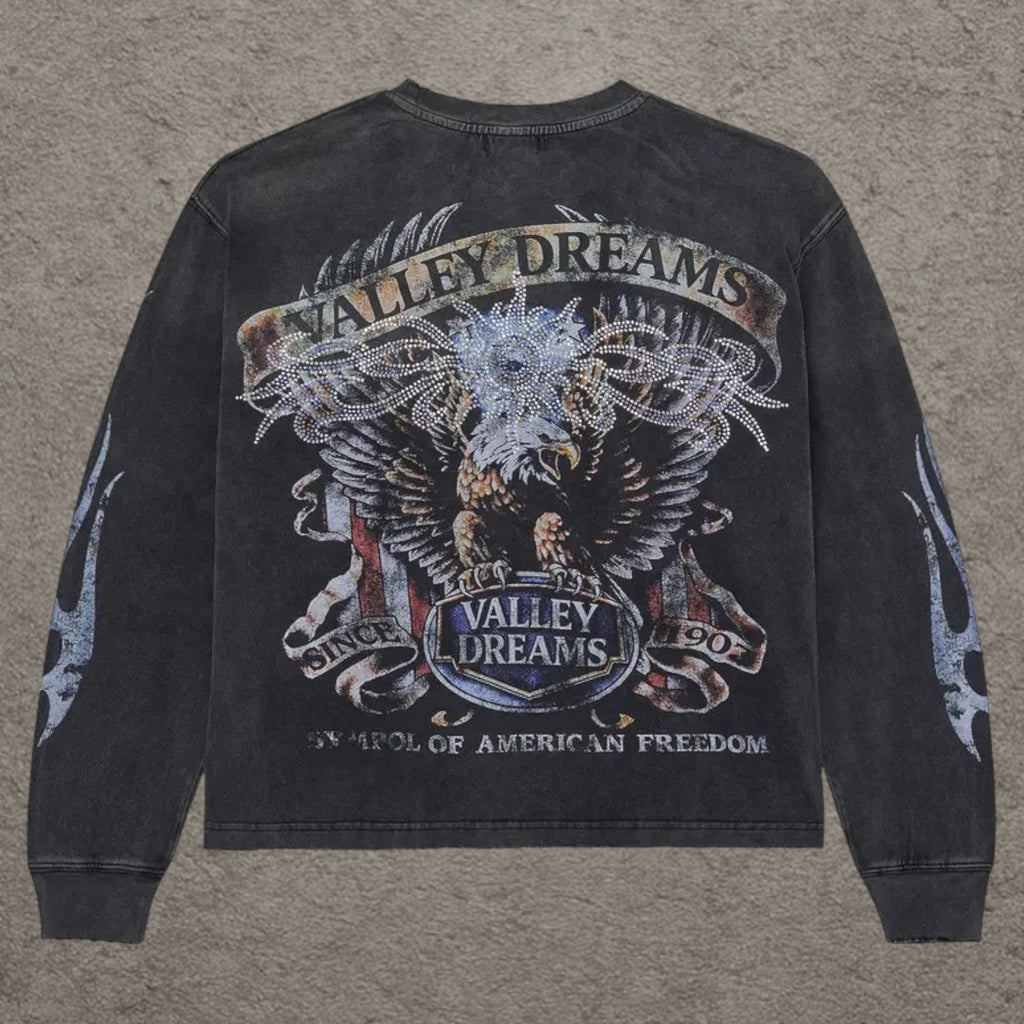 Vale Forever State Tribal Longsleeve, Black
