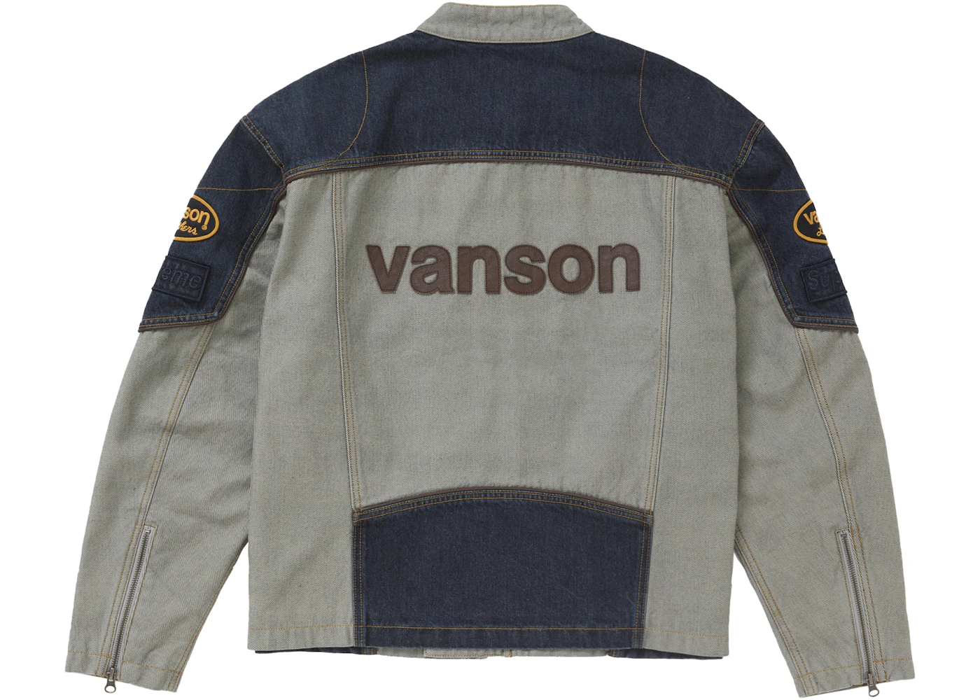 Supreme Vanson Leathers Cordura Cotton Jacket Denim