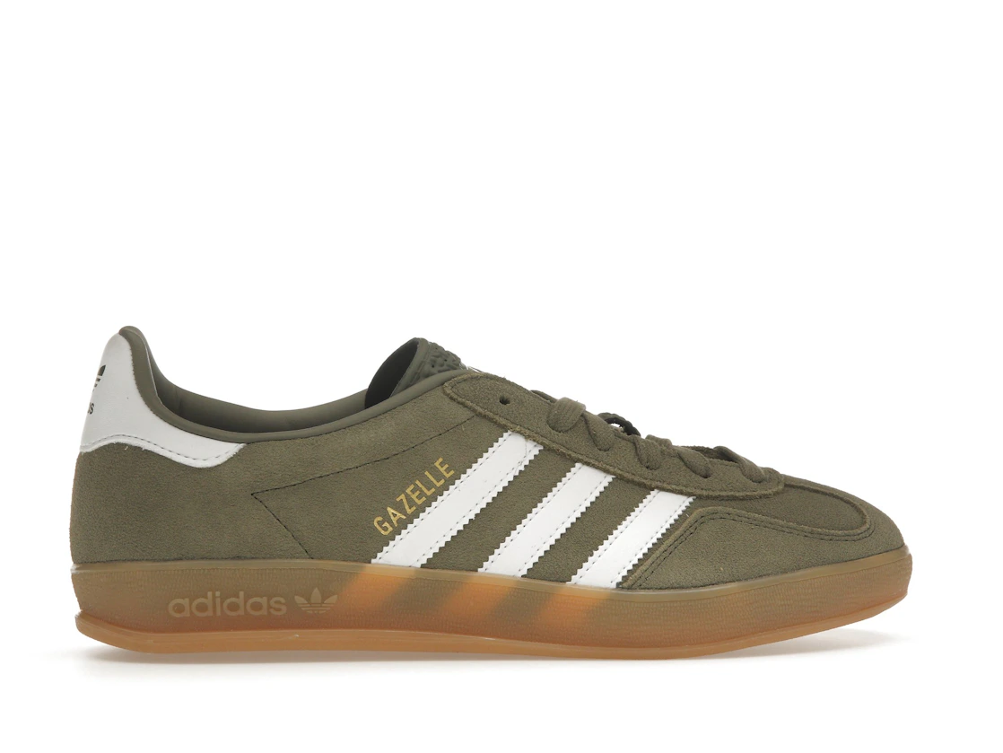 adidas Gazelle Indoor Olive Strata Cloud White Gum