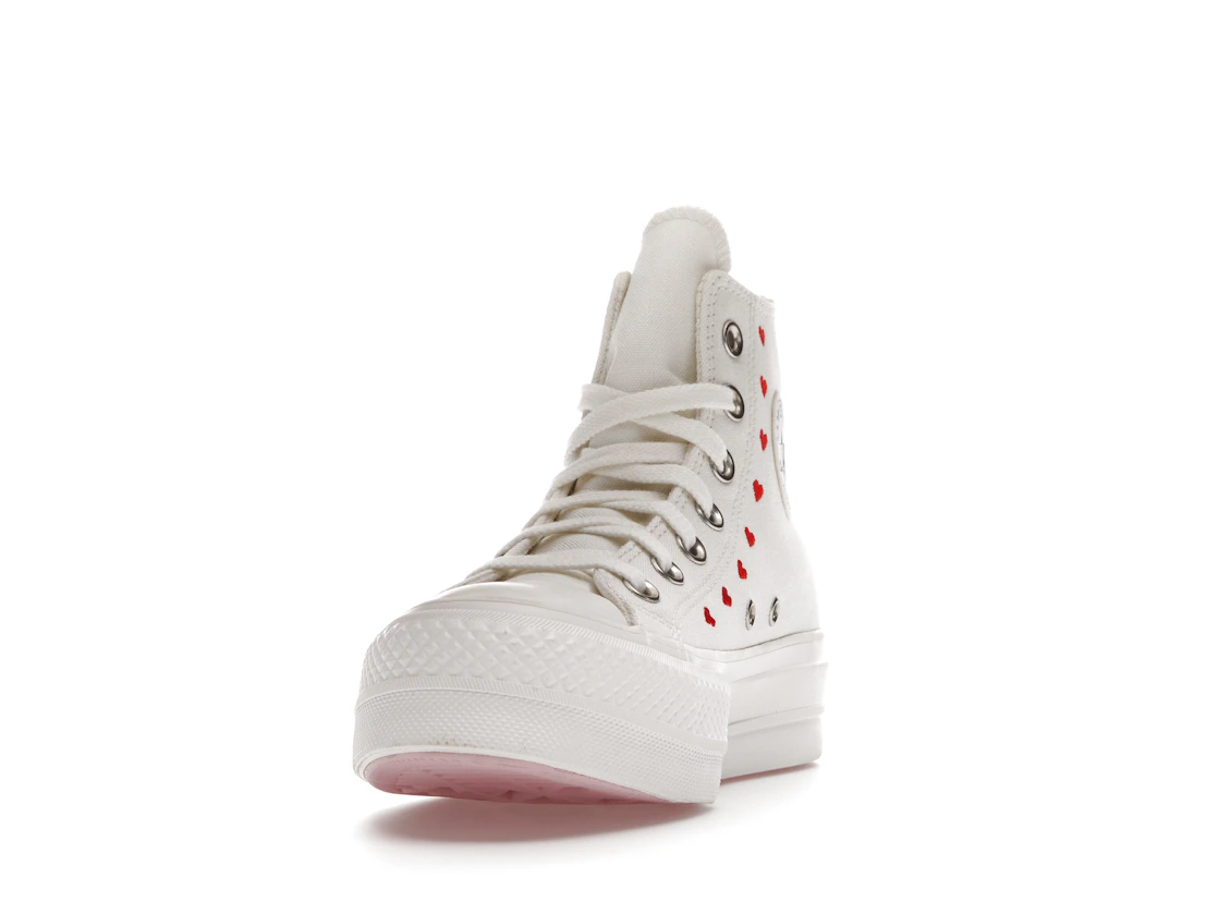 Converse Chuck Taylor All Star Lift Hi White Red (W)