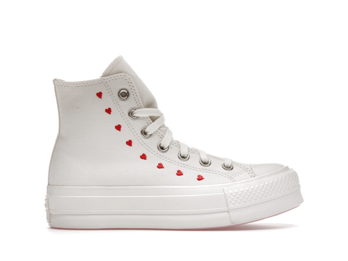 Converse Chuck Taylor All Star Lift Hi White Red (W)