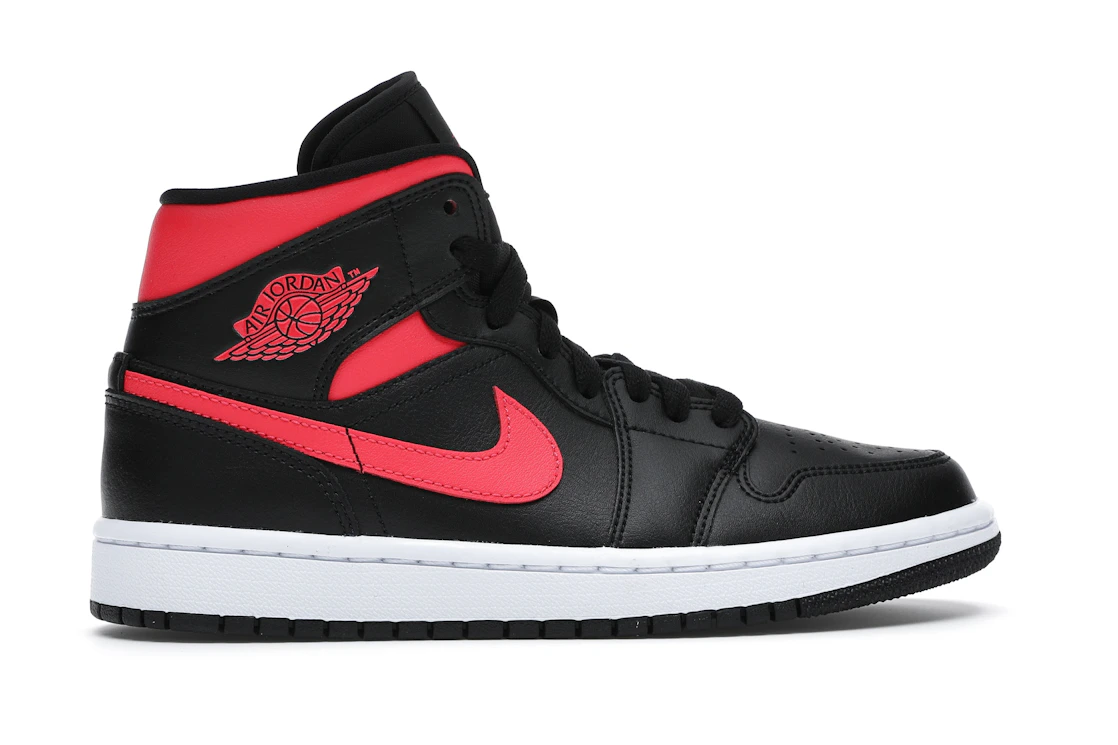 Jordan 1 Mid Black Siren Red (W)