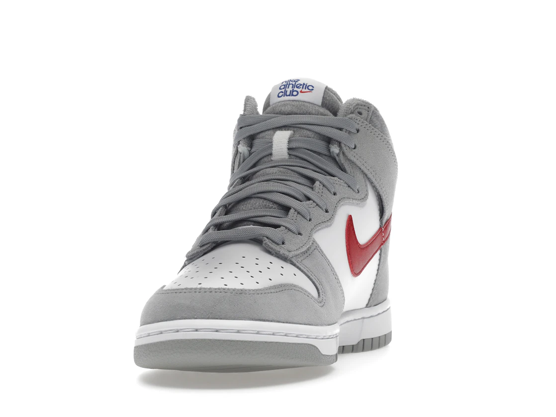 Nike Dunk High Light Smoke Grey Gym Red