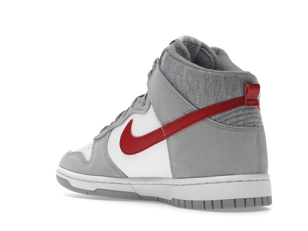 Nike Dunk High Light Smoke Grey Gym Red