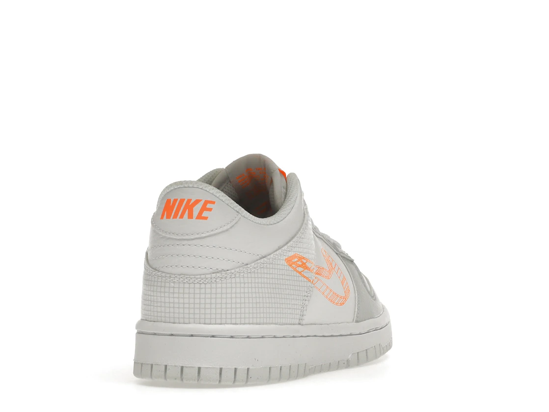 Nike Dunk Low SE 3D Swoosh Pure Platinum Total Orange (GS)
