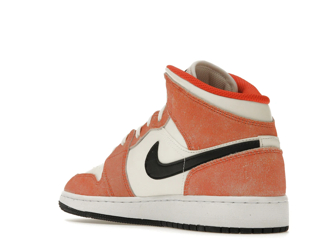 Air Jordan 1 Mid SE Orange Suede (GS)
