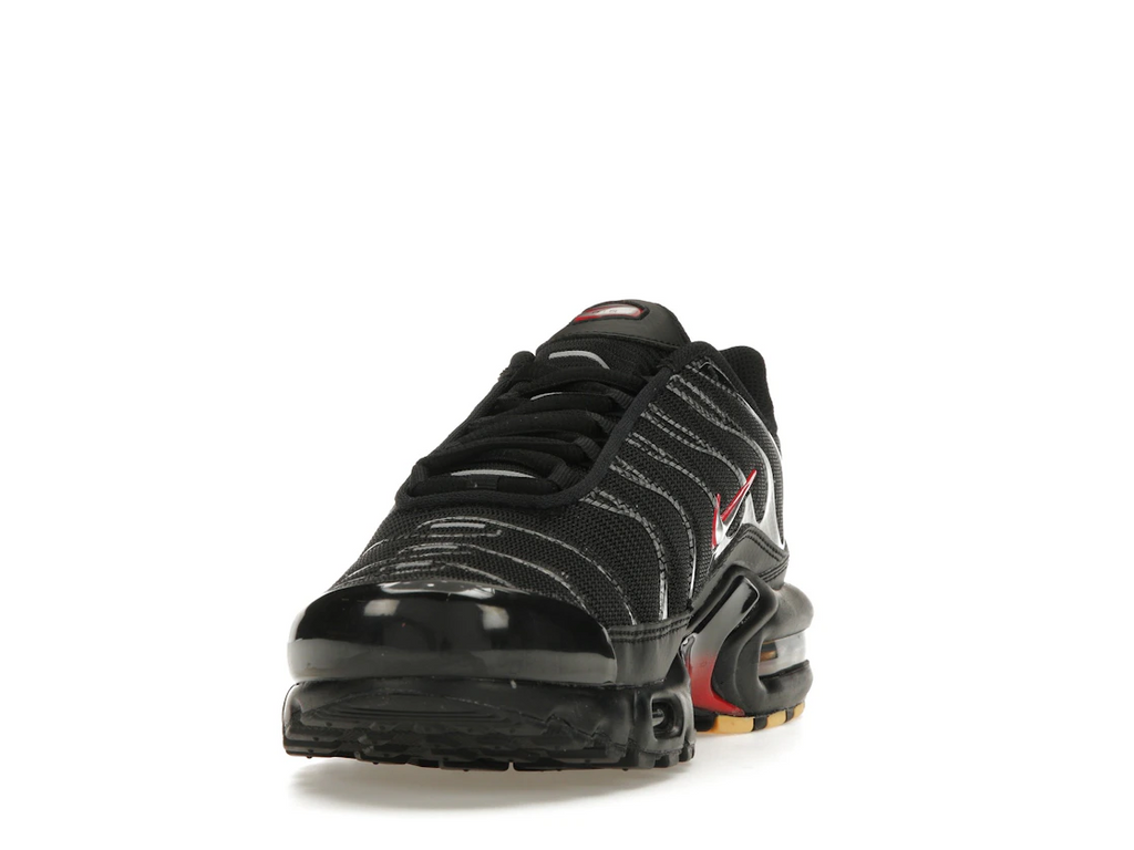 Nike Air Max Plus Black University Red Metallic Silver