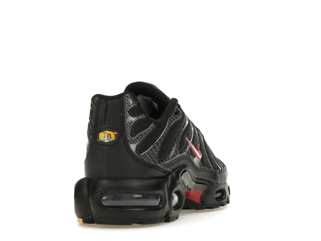 Nike Air Max Plus Black University Red Metallic Silver