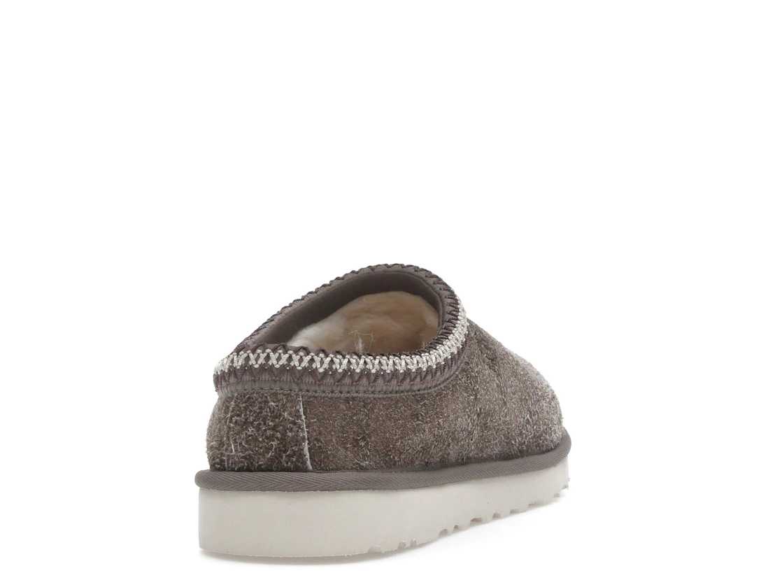 UGG Tasman Shaggy Suede Slipper Smoke Plume