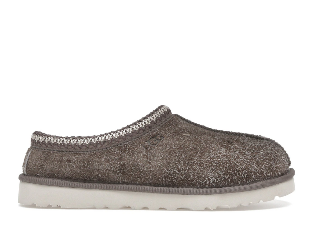 UGG Tasman Shaggy Suede Slipper Smoke Plume