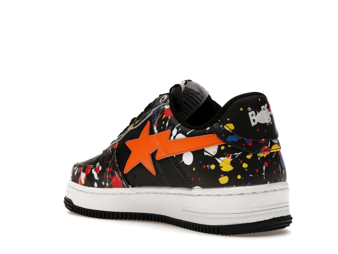 A Bathing Ape Bape Sta Paint Splatter Black