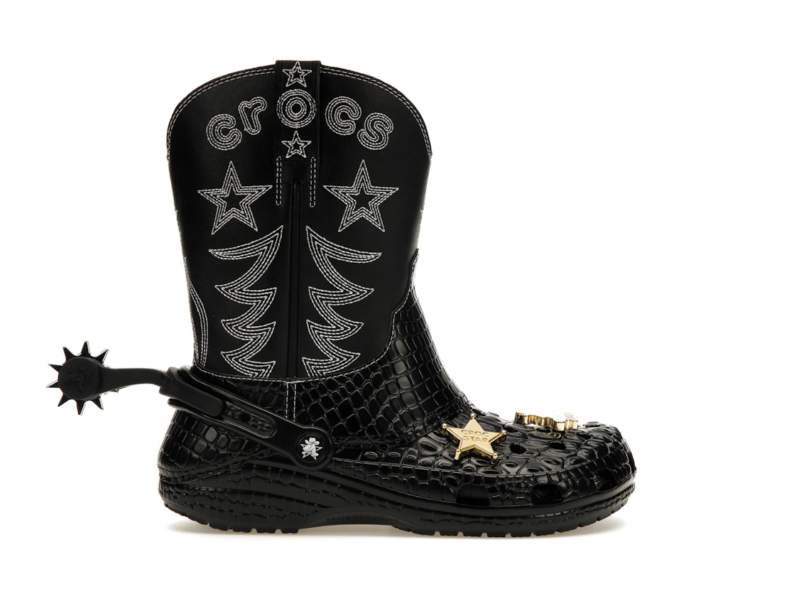 Crocs Classic Cowboy Boot Black