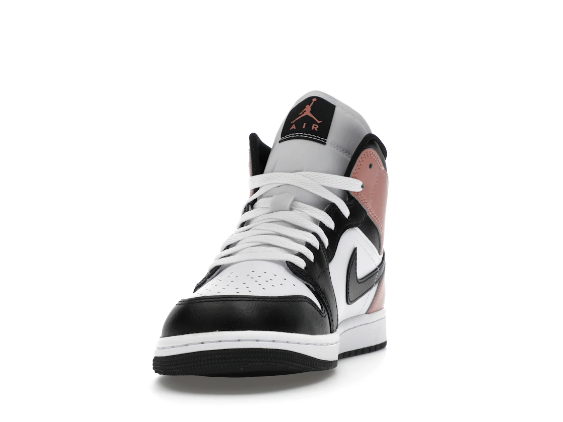 Jordan 1 Mid White Rust Pink Black