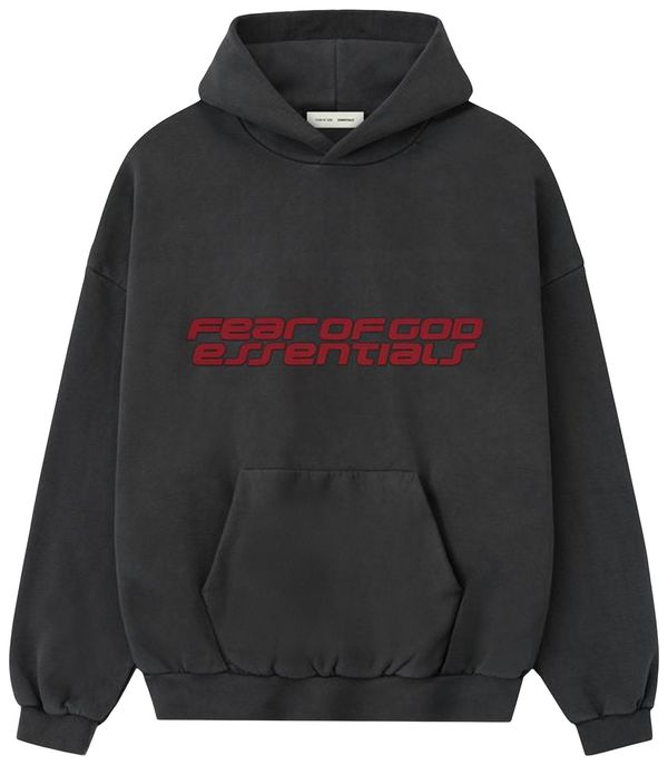 Fear of God Essentials 90s Hoodie Iron Grey