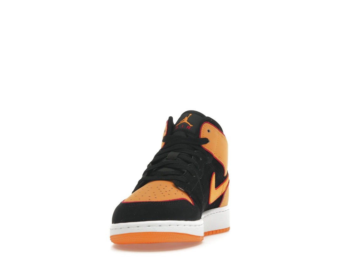 Jordan 1 Mid SE Black Vivid Orange (GS)