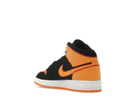 Jordan 1 Mid SE Black Vivid Orange (GS)