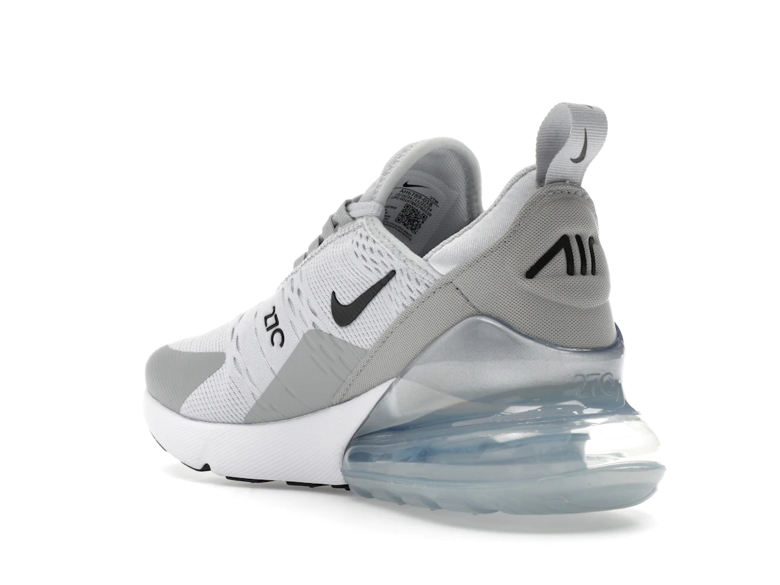 Nike Air Max 270 Pure Platinum Light Smoke Grey Metallic Silver Black (W)
