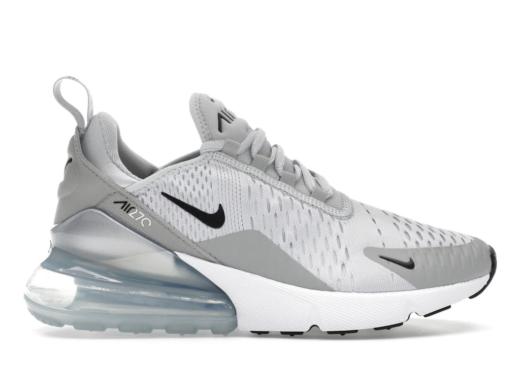 Nike Air Max 270 Pure Platinum Light Smoke Grey Metallic Silver Black (W)