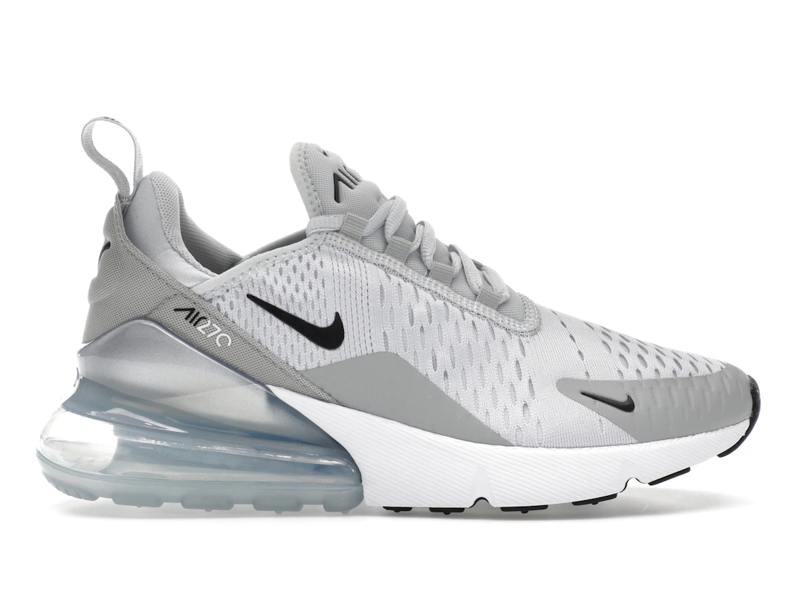 Nike Air Max 270 Pure Platinum Light Smoke Grey Metallic Silver Black (W)