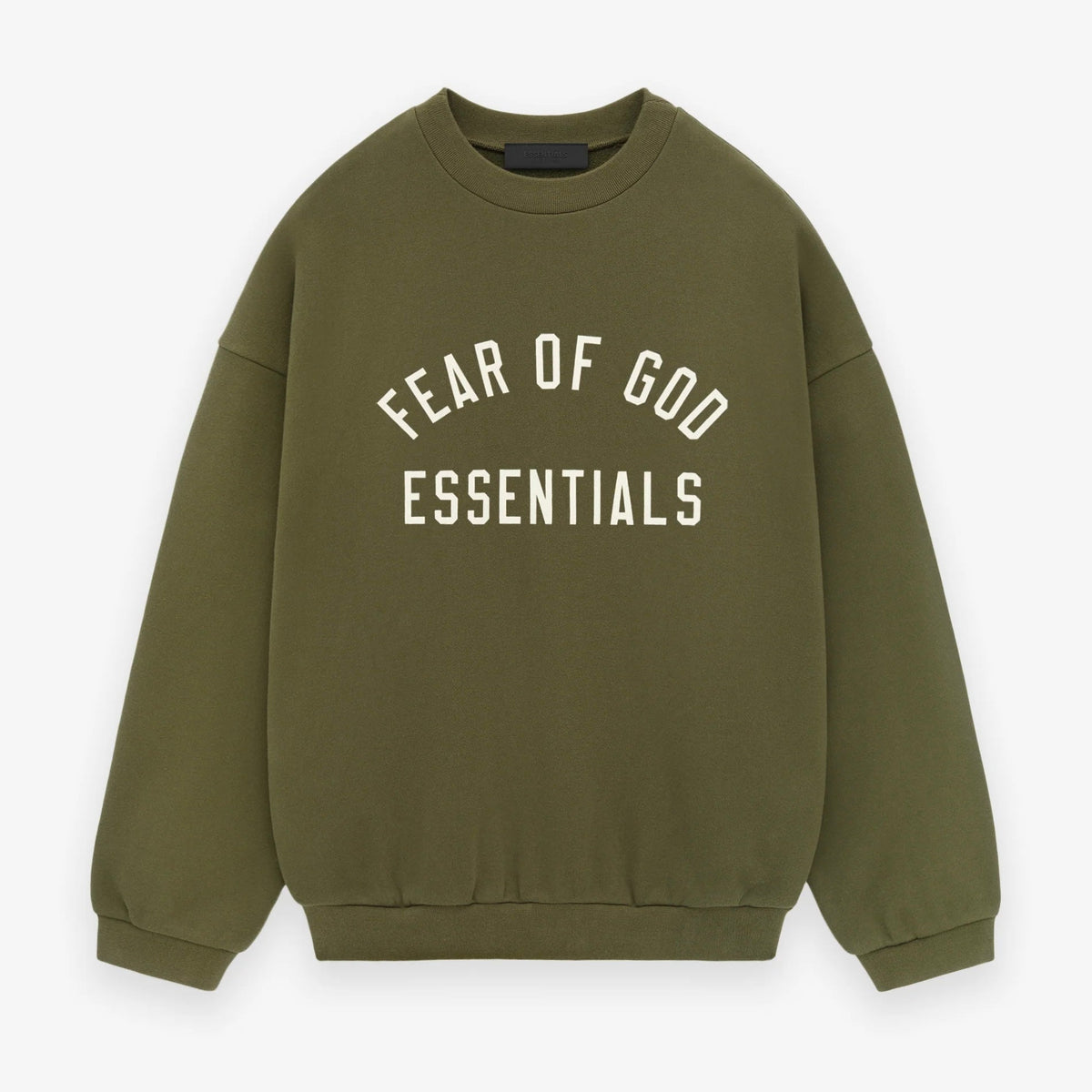 Fear of God Essentials Fleece Crewneck State (FW24) Military