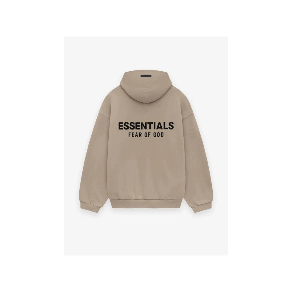 Fear of God Essentials S24 Fleece Hoodie Desert ADONIO