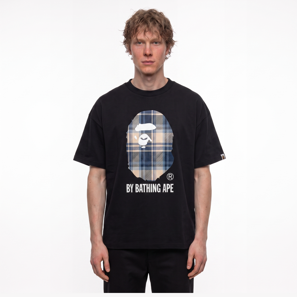 BAPE Check By Bathing Ape T-Shirt Black FW25