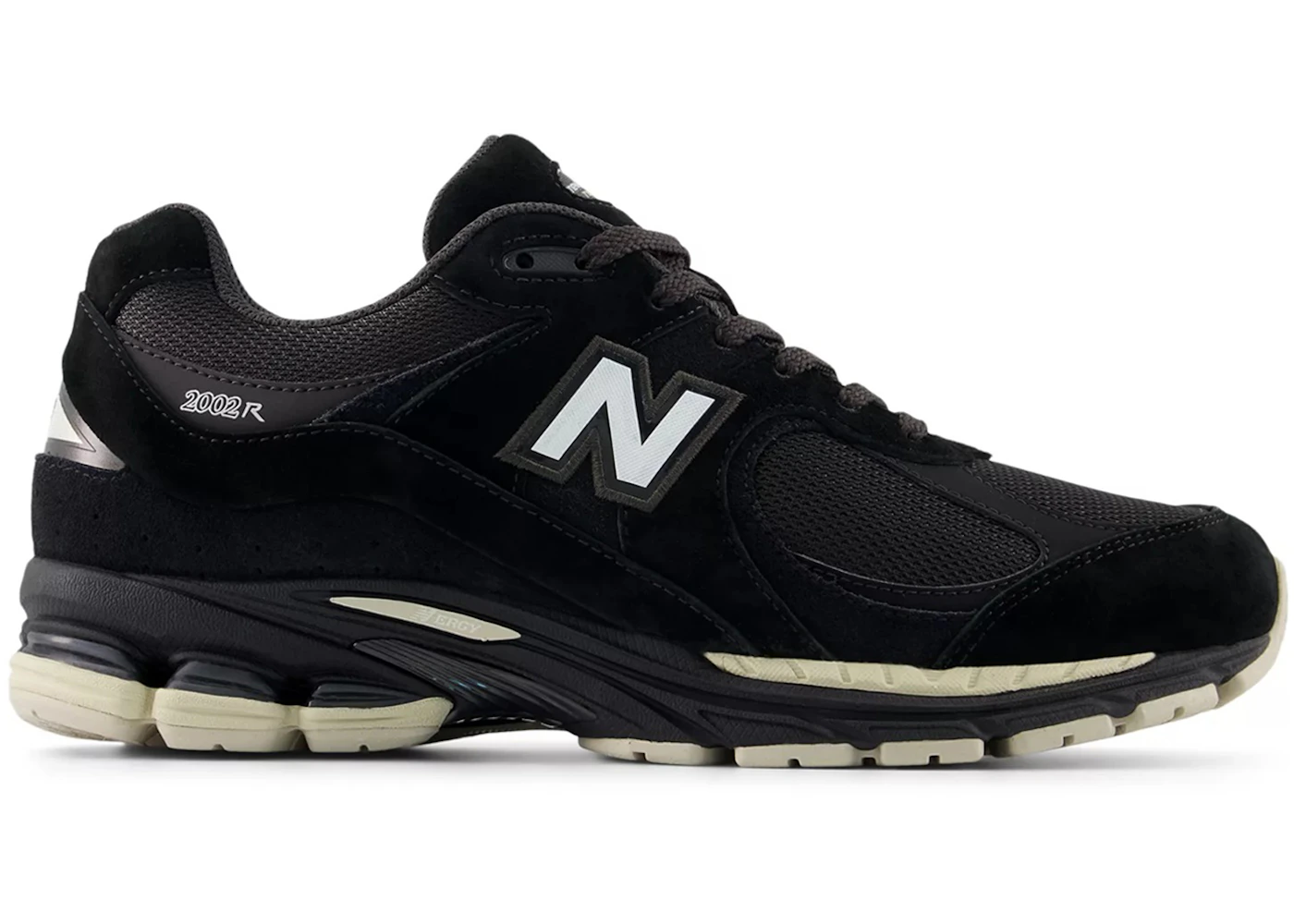New Balance 2002R Black Timber Wolf White