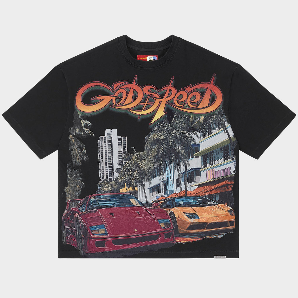 Godspeed South Beach Drive Miami Superrun Tee Black