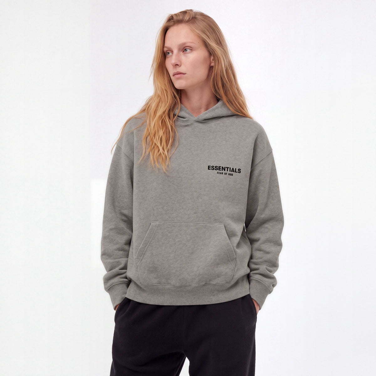 Fear of God Essentials S22 Hoodie Dark Oatmeal 192BT212113F ADONIO