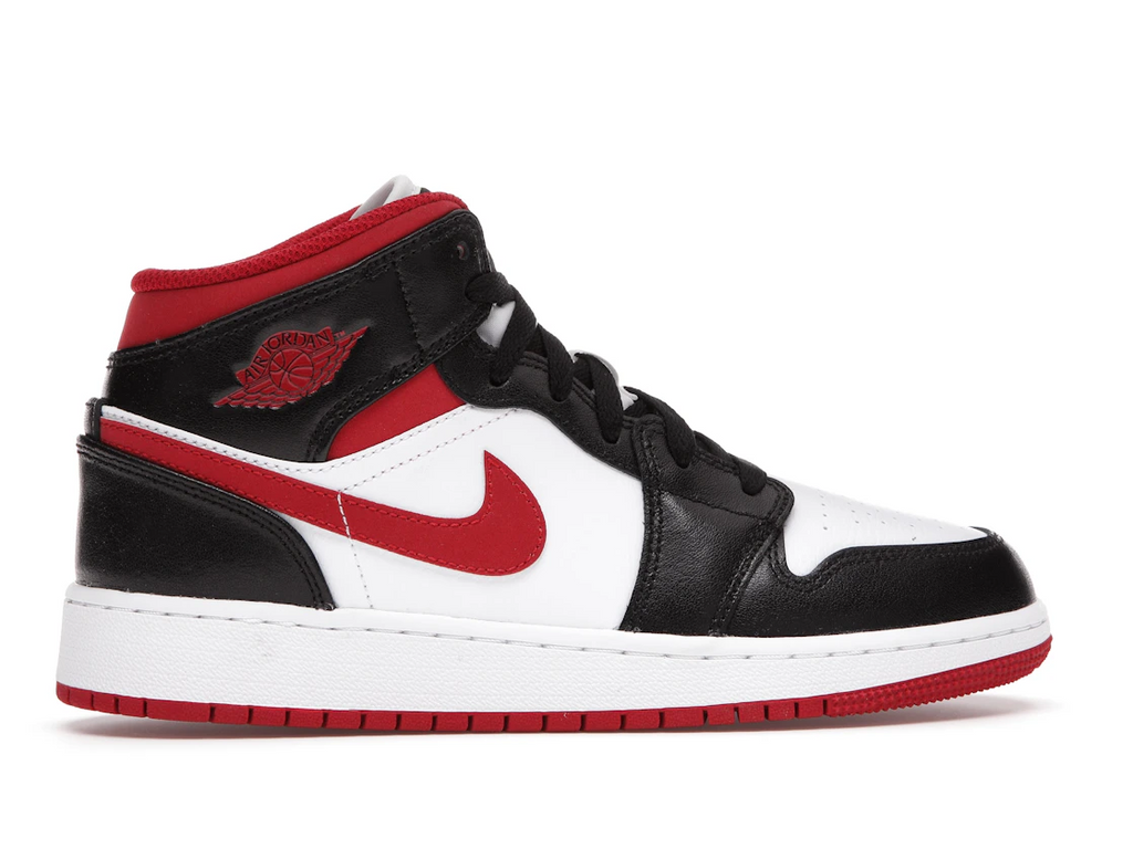 Air Jordan 1 Mid Gym Red Black White (GS)
