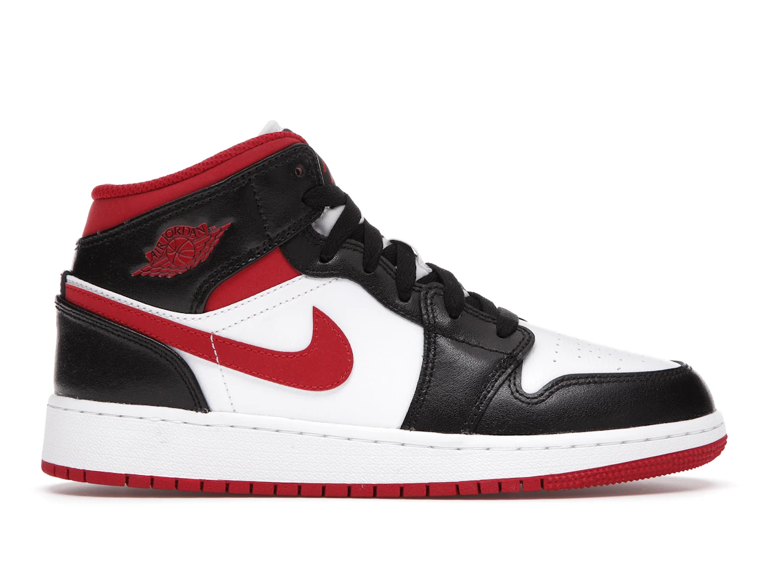 Air Jordan 1 Mid Gym Red Black White (GS)