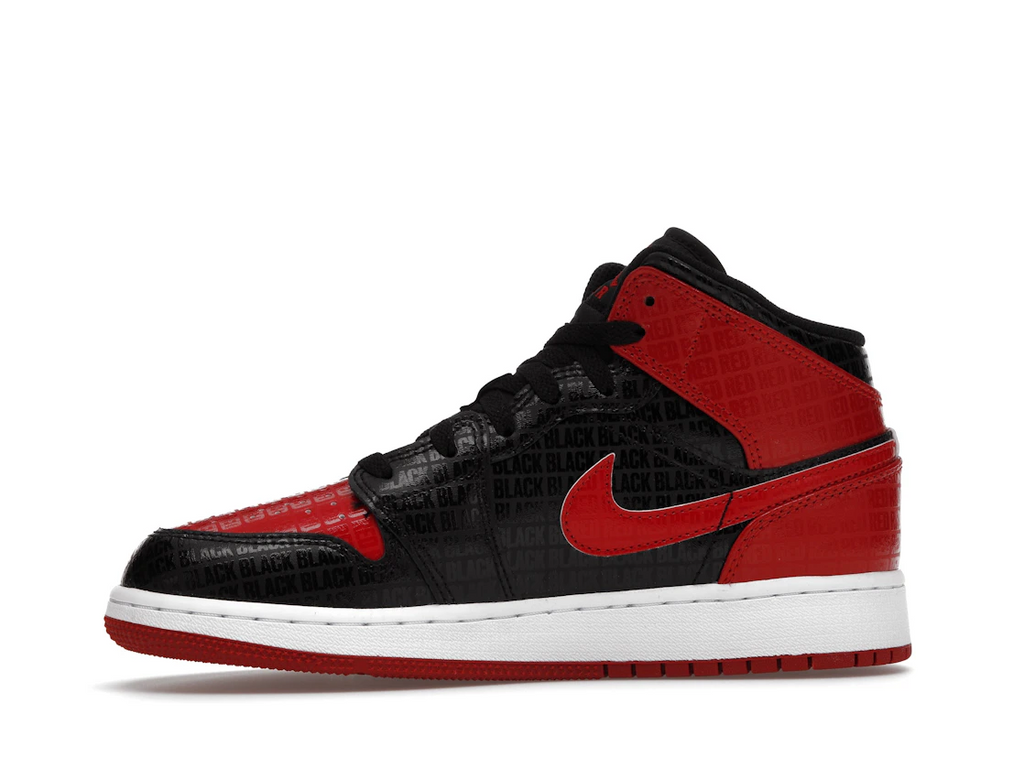 Air Jordan 1 Mid Bred Text (GS)