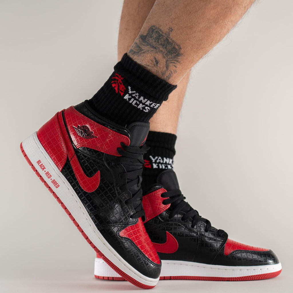 Air Jordan 1 Mid Bred Text (GS)