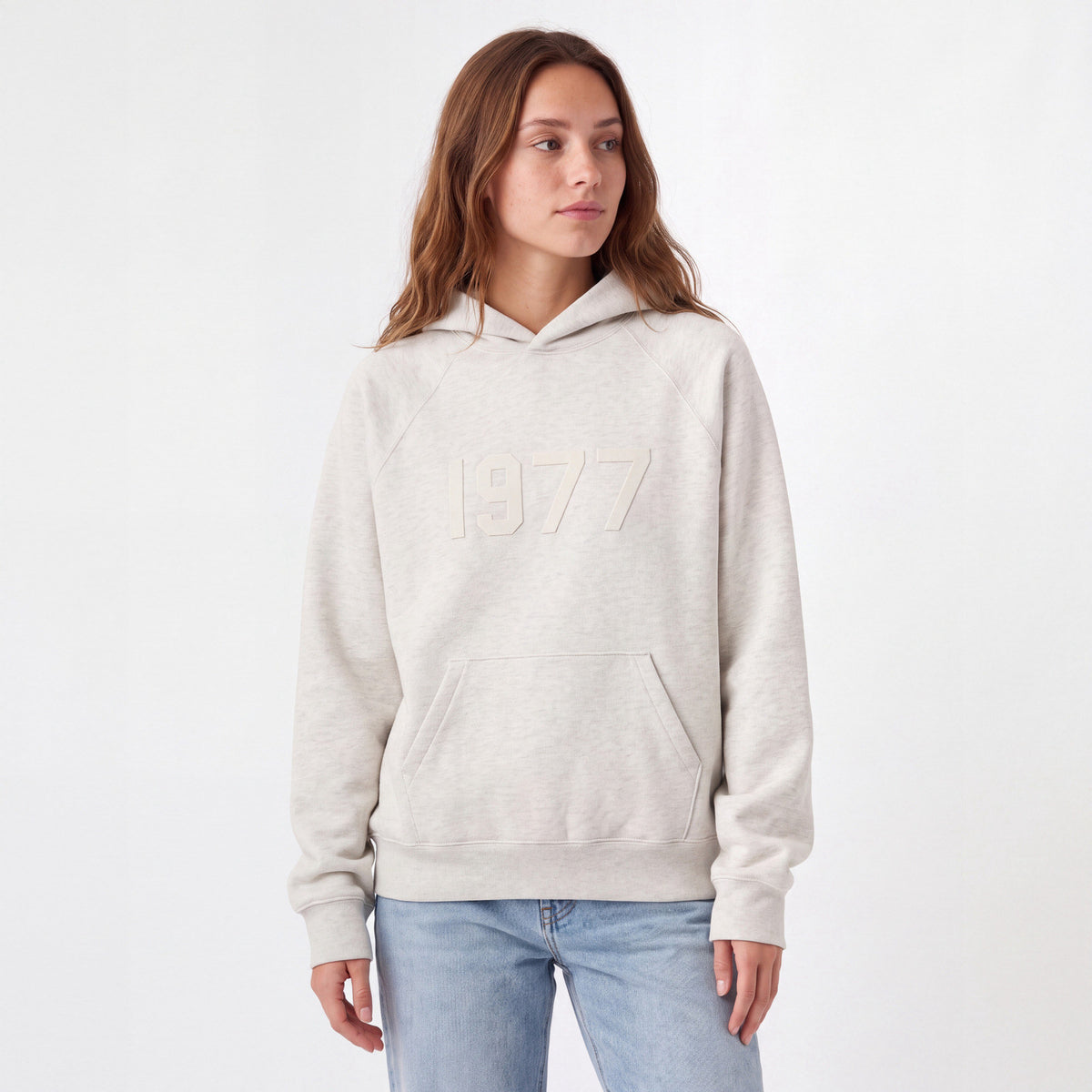 Fear of God Essentials 1977 Hoodie Light Oatmeal ADONIO