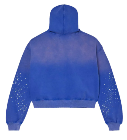 Vale Forever Classico Zip Up Hoodie Blue INS-371949165E ADONIO