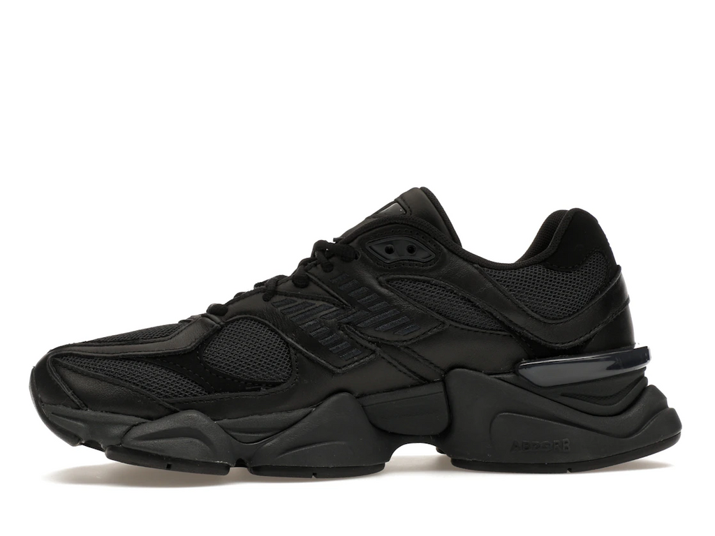 New Balance 9060 Triple Black Leather