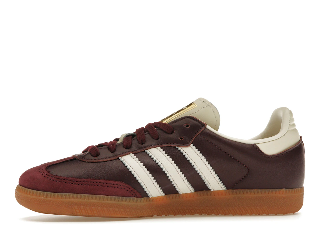 adidas Samba OG Maroon Gold Metallic (W)