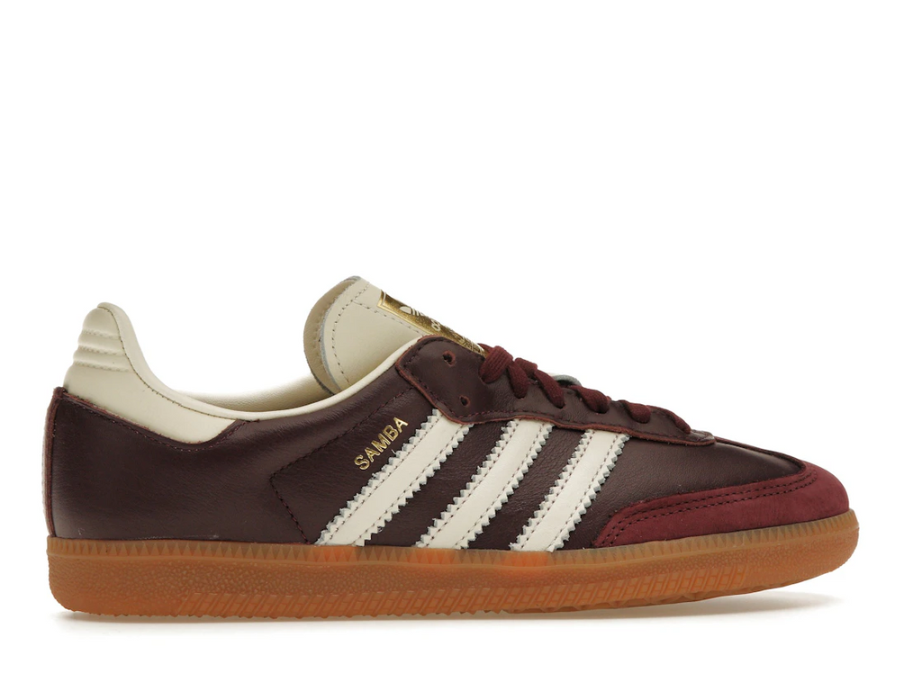adidas Samba OG Maroon Gold Metallic (W)